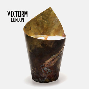 VIXTORM正品 进口精油手工蜡烛香熏600ML 独立设计师铜火炬椰蜡