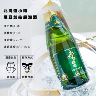 日本北海道小樽Niagara尼亚拉加生半甜白/红葡萄酒 起泡酒720ml