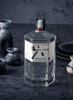 日本进口洋酒三得利六金酒 SUNTORY Roku Gin 6金酒琴酒700ml