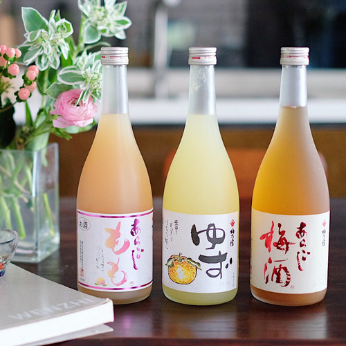 特惠三瓶装日本原瓶桃子酒梅子酒