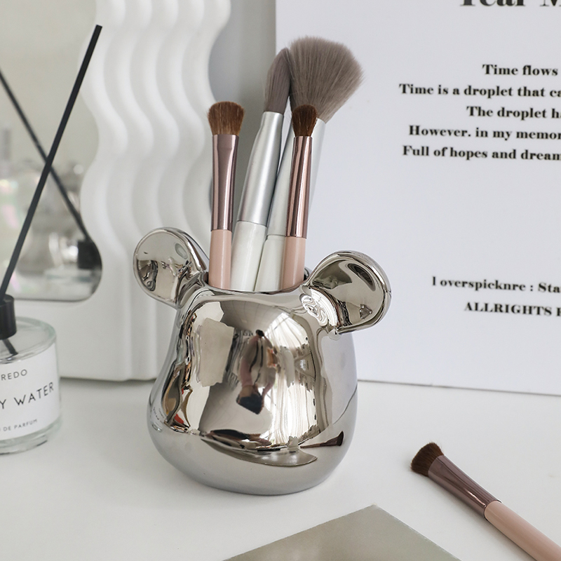 轻奢高级感化妆刷收纳笔筒
