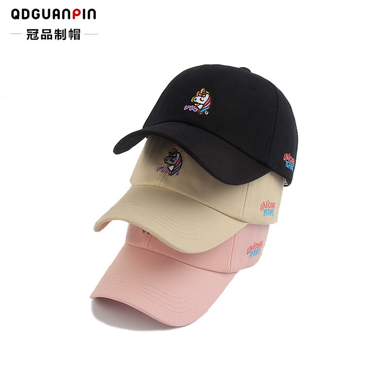 ins lovely unicorn Embroidery Baseball Hat summer Sunscreen sunshade Cap lady Korean Edition fashion Versatilein the Accessories/Leather belt/Hat/Muffler , Hat  category - from Buy2taobao.com to provide professional Taobao agent buy service
