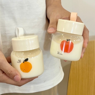 迷你水杯玻璃杯女小巧便携随手杯可爱小号耐热花茶清新网红水果杯