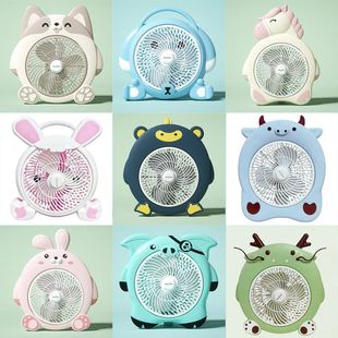 美诗儿2025年新款 宿舍办公室转页扇卡通可家用台扇 迷你电风扇台式