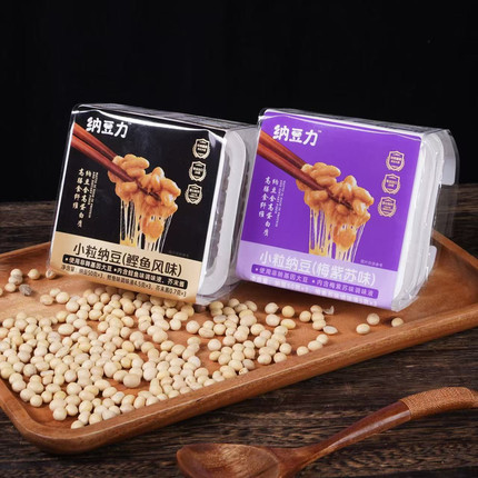 纳豆力搅拌即食小粒纳豆发酵拉丝新鲜非转基因冷链包邮日式风味