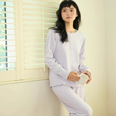 长袖长裤软糯家居服套装