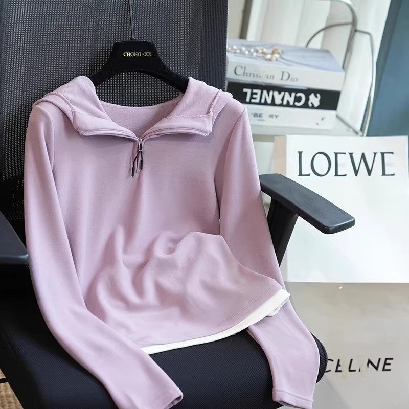 卫衣厚款秋冬保暖慵懒叠穿绒衫