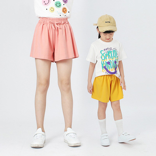 女童短裤夏季外穿纯棉薄款儿童裤子韩版百搭女孩夏装休闲运动裤