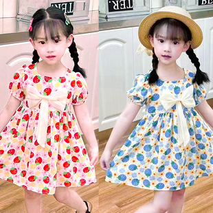 女孩连衣裙洋气4韩版5公主裙六岁女童夏装衣服三岁幼儿洋气小裙子