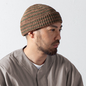 冷帽保暖套头帽个性 新款 日系条纹针织帽秋冬毛线帽短款 百搭瓜皮帽