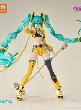 布鲁可初音未来公式服拼装积木人