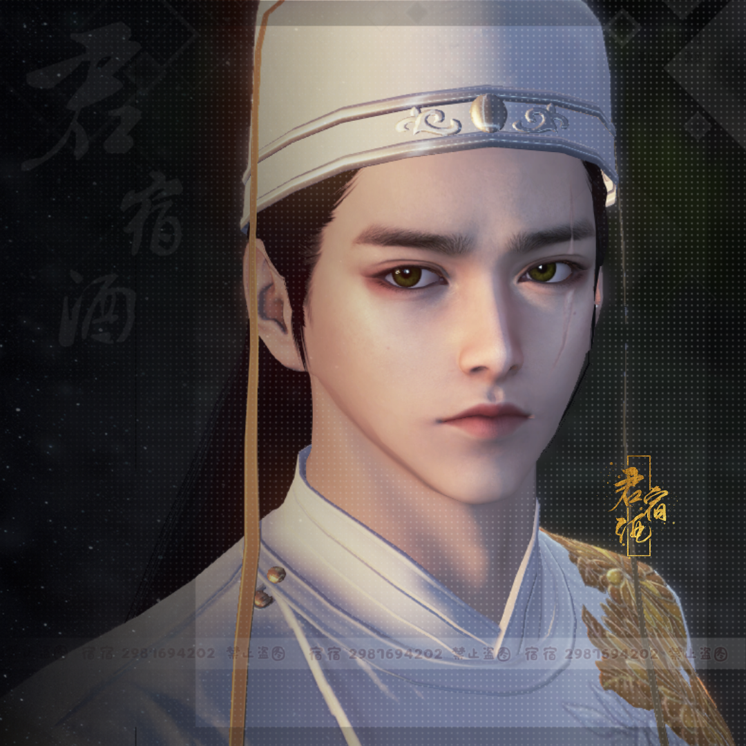 【君宿酒/返图福利】天涯明月刀捏脸数据 成男 俊朗 百搭【有匪】
