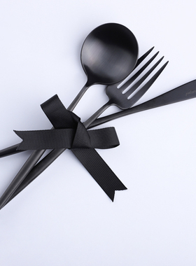 Cutipol刀叉西餐餐具套装牛排刀叉勺三件套高级不锈钢哑光moon勺