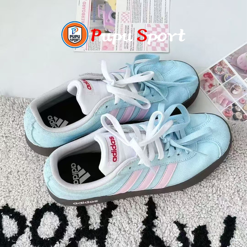 【定制球鞋】adidas neo VL Court 2.0 冰雾桃桃 adidas