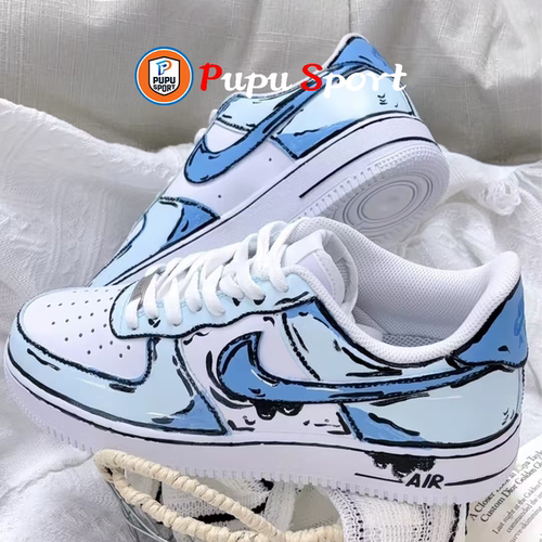 【定制球鞋】Nike Air Force 1 漫画天空