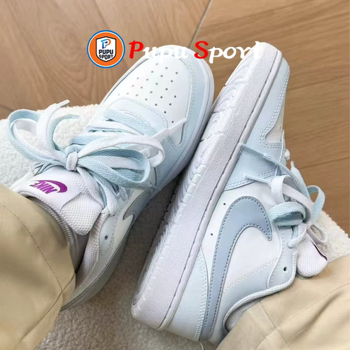 【定制球鞋】Nike Court Borough 泡沫甜豆 雾蓝色