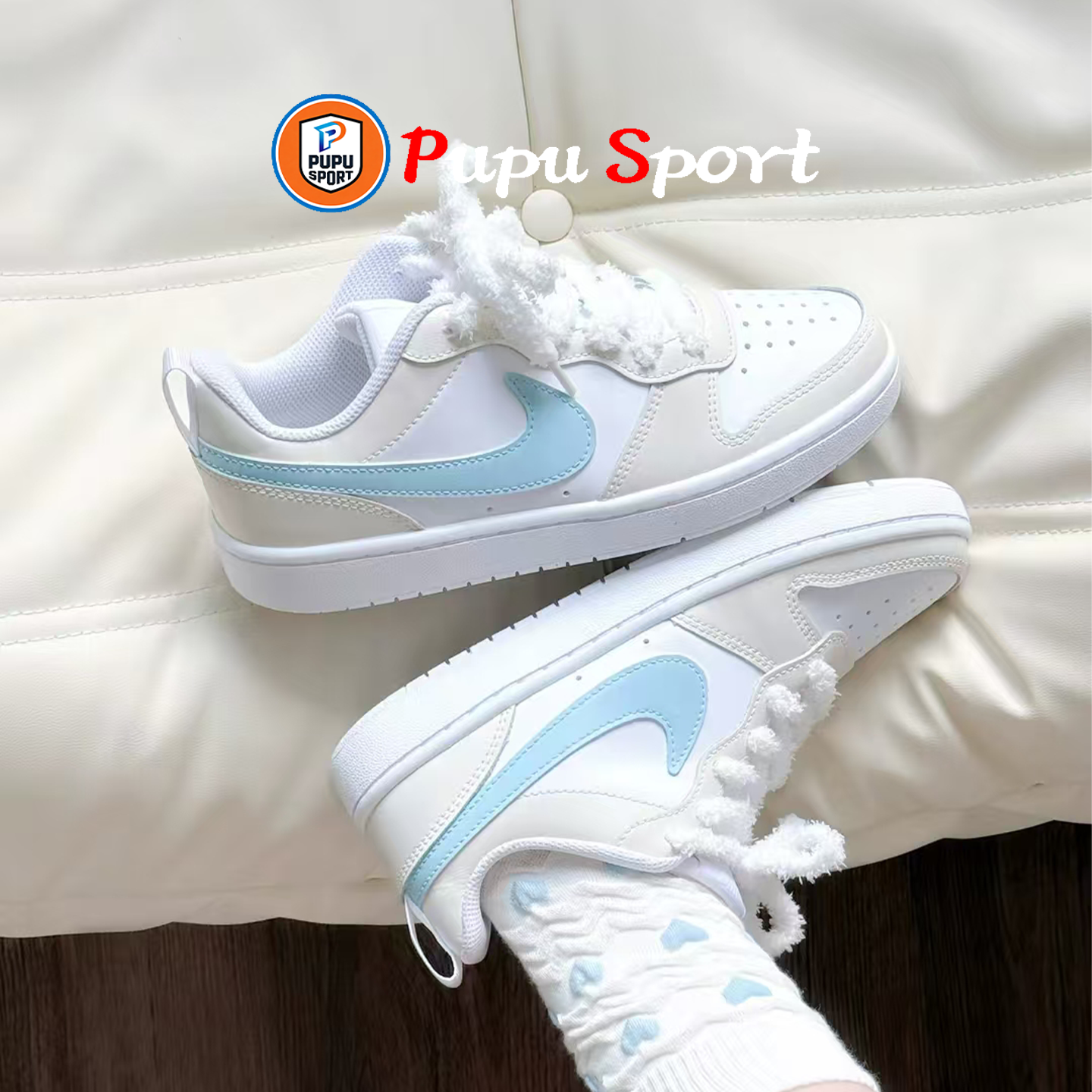 【定制球鞋】Nike Court Borough 懒猫缝纫机 海盐蛋挞,运动鞋new,板鞋,淘宝优惠券,粉丝福利购,淘宝优惠卷