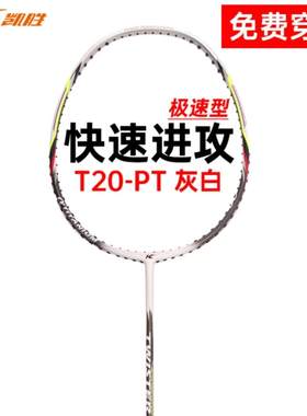 KASON凯胜羽毛球拍 单拍碳纤维进攻力量迅猛汤仙虎经典老拍T20-PT