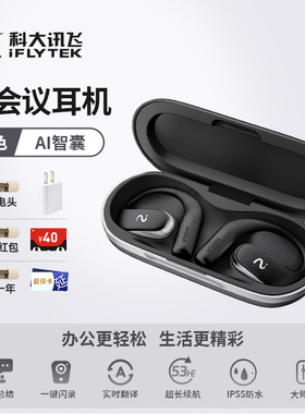 科大讯飞 XFVI-E08 Air2开放式AI耳机挂耳运动蓝牙无线翻译耳机