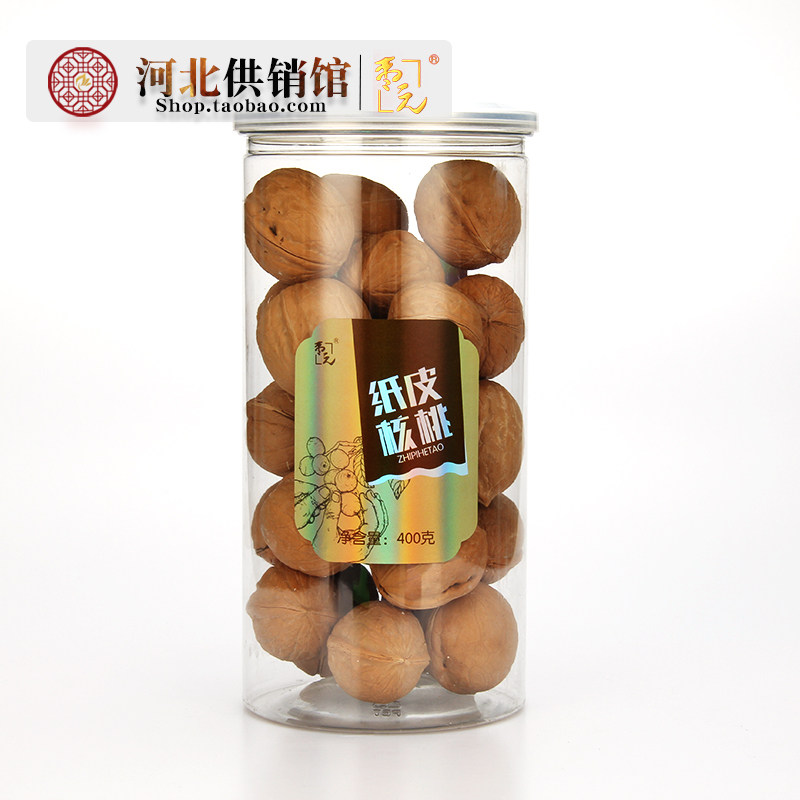 枣元 赞皇纸皮核桃400g罐装 大个山核桃仁送礼 河北石家庄特产