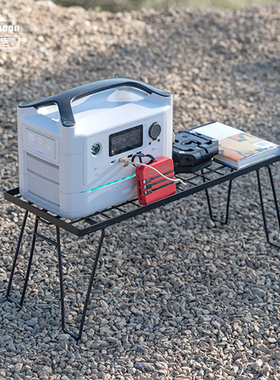 柯曼轻量折叠置物架T-229 户外自驾游野餐桌铁艺层叠网桌单人桌子