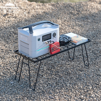 柯曼轻量折叠置物架T-229 户外自驾游野餐桌铁艺层叠网桌单人桌子