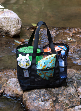 柯曼水具网袋户外玩水物品收纳 自驾后备箱手提袋儿童行李袋B-188