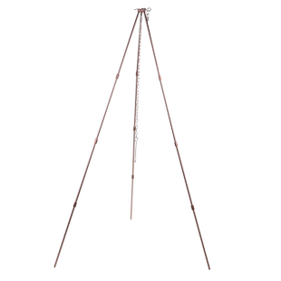 CAMPINGMOON轻质铝合金三脚架吊烧架露营烤架烧烤架可拆卸设计