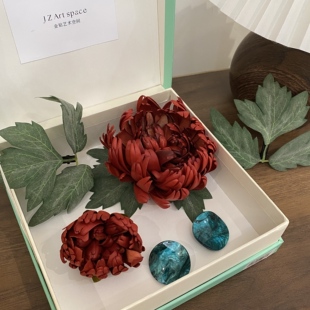 金钻新娘红色牡丹仿真花头饰新娘新中式敬酒服晨袍发饰女2026新款