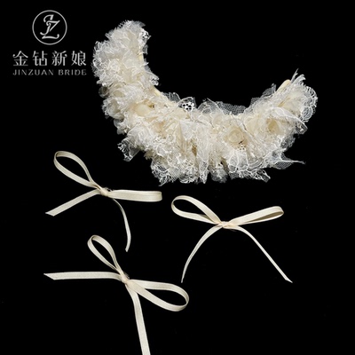 金钻新娘安妮公主同款法式蕾丝