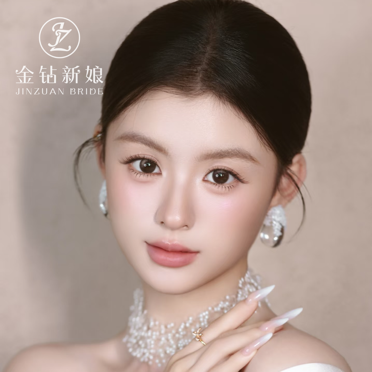 2026新款透色水滴耳坠小众新娘配饰超仙婚纱照写真氛围感气质耳饰
