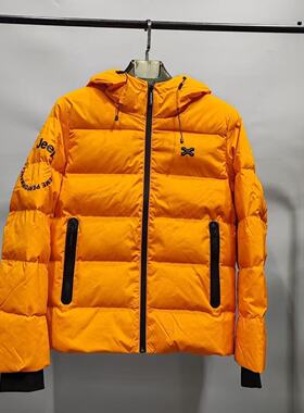 撤柜款JP男女情侣款石墨烯自发热抗寒保暖加厚鹅绒羽绒服外套