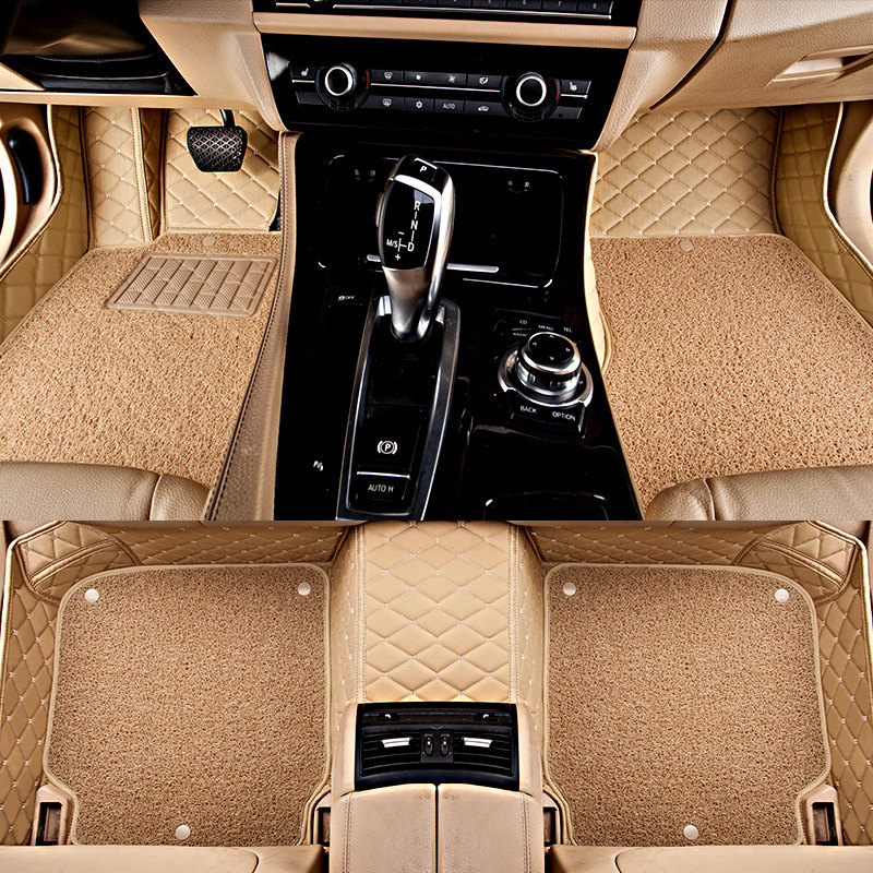 专车专用定制全包易清洗皮革脚垫