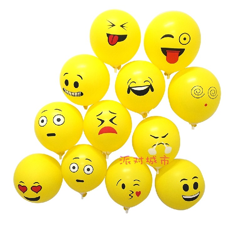 12 Expression Smiling face balloon Emoji pattern Funny photograph Graduation photo children birthday party Partyin the Festive supplies/Gift , Balloon/Floating air ball , Balloon  category - from Buy2taobao.com to provide professional Taobao agent buy service