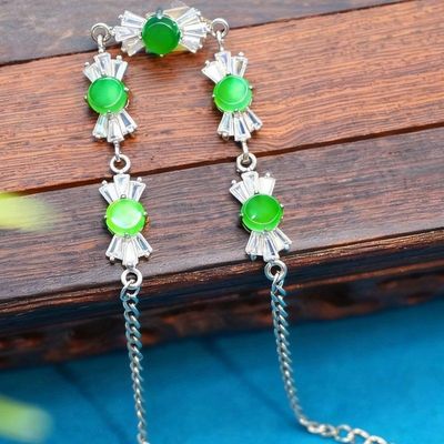 9133天然缅甸翡翠货手链女款翠蓝