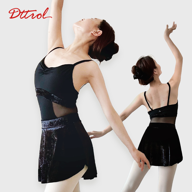 笛雀儿成人舞蹈连体服吊带款体服