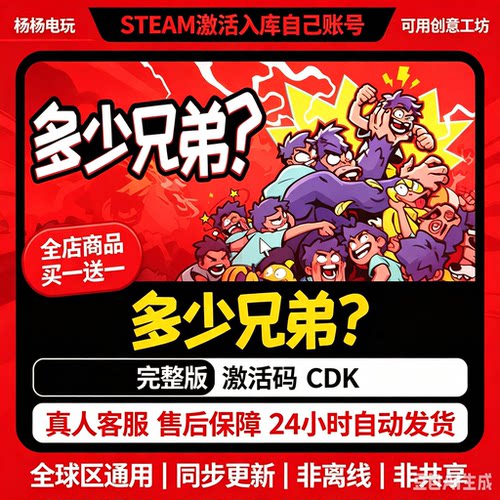steam游戏多少兄弟激活码入库国区区电脑中文单机游戏