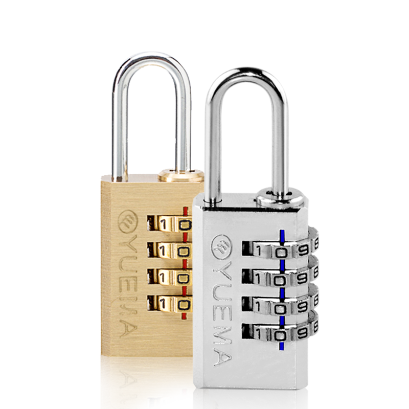 玥玛全铜密码锁健身房黄铜挂锁学生宿舍锁柜子锁行李箱迷你小挂锁