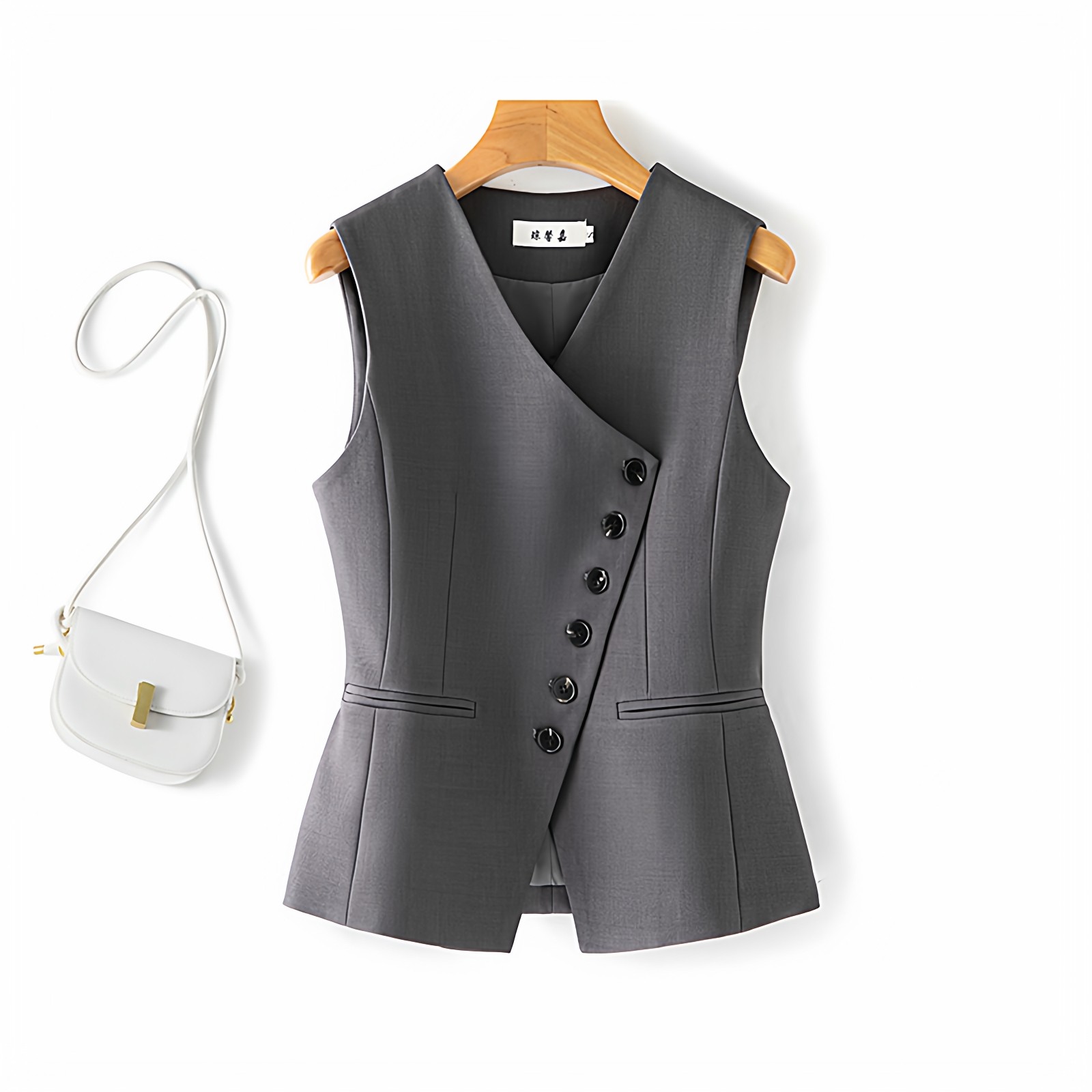 西装马甲女2026春装新款时髦洋气短款外搭叠穿高端别致收腰小马夹,女装/女士精品,马夹,淘宝优惠券,粉丝福利购,淘宝优惠卷