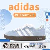 德训鞋 T头低帮女鞋 VLCourt 猫爪 定制球鞋 Adidas阿迪达斯