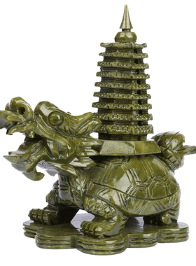 鼎风阁龙龟荣归玉石雕刻文昌塔