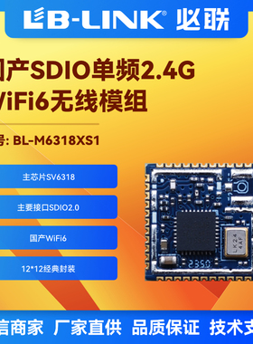必联BL-M6318XS1 南方硅谷SV6318 国产2.4g 摄像头无线wifi6模块