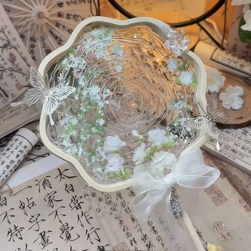 古风团扇DIY材料包水波纹暖场