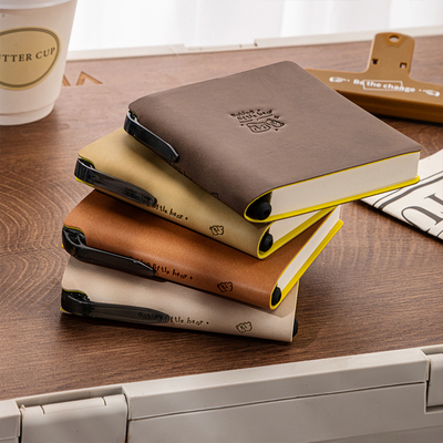 伊莎儿PU压印本112张空白皮套本