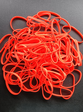 橡皮筋办公家居文具用品环保材质橙色弹力可拉长弹性胶圈定做规格