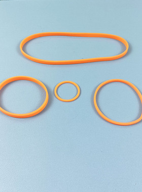 橡皮筋橙色周长360周长195宽6mm规格尺寸拉伸大弹力现货销售新品