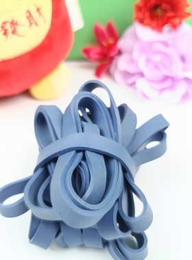 大塘立体上朔上新靛紫色直径45mm宽8毫米捆扎收纳弹力好拉伸橡筋
