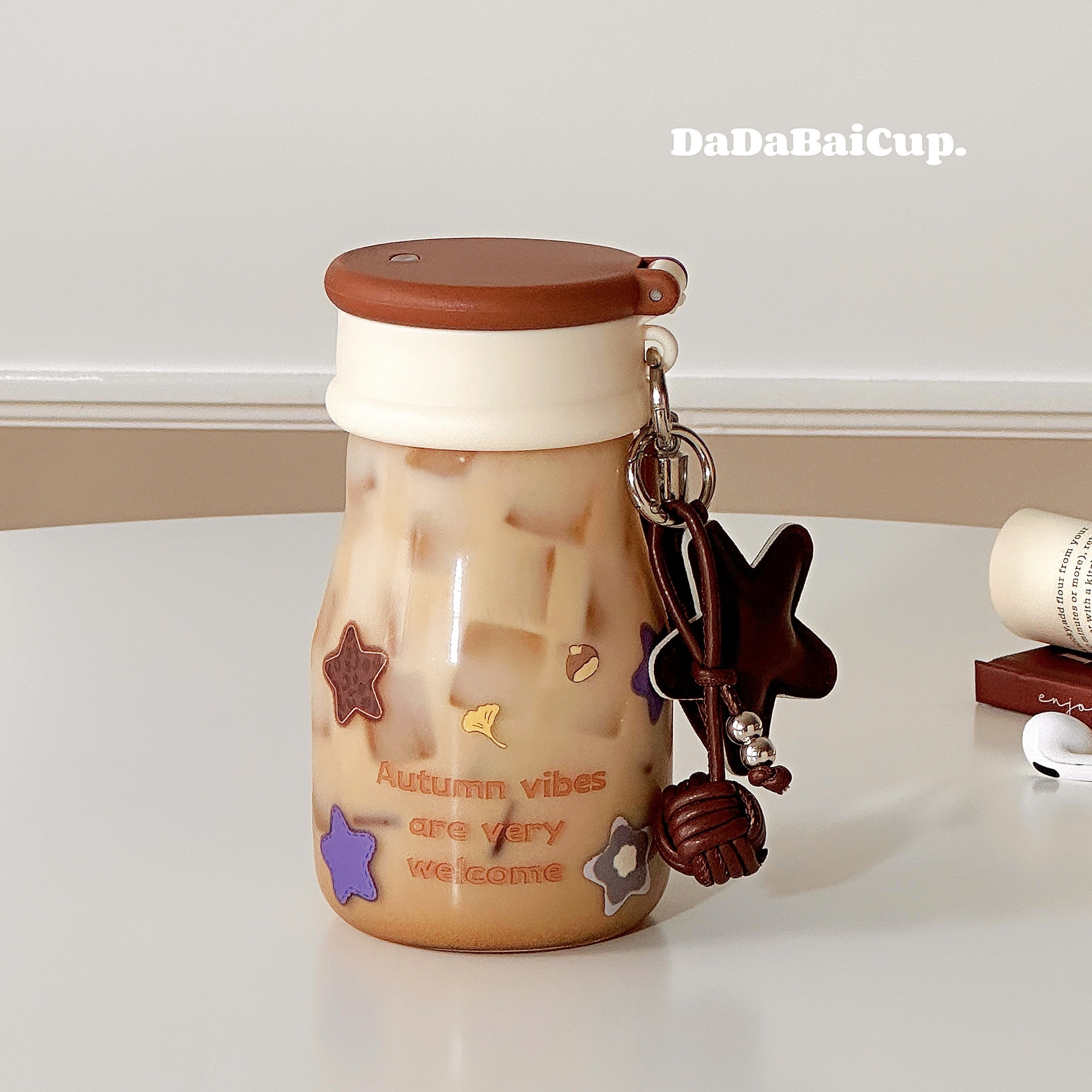 高硼硅玻璃杯星星ins风水杯女生高颜值学生便携小巧双饮咖啡杯子,餐饮具,玻璃杯,淘宝优惠券,粉丝福利购,淘宝优惠卷