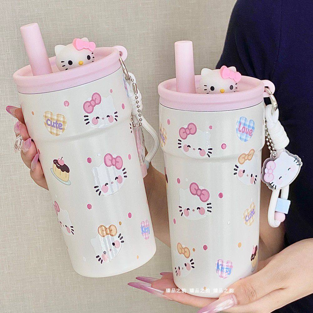 可爱kt猫水杯保温杯女生高颜值