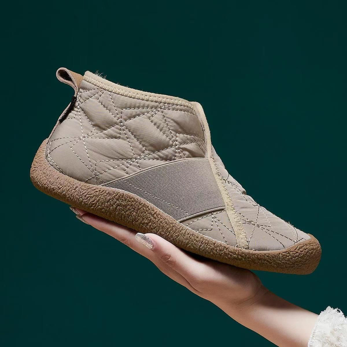 2025冬季新款雪地靴老北京棉鞋女加绒加厚防滑一脚蹬休闲保暖棉靴,女鞋,时尚雪地靴,淘宝优惠券,粉丝福利购,淘宝优惠卷